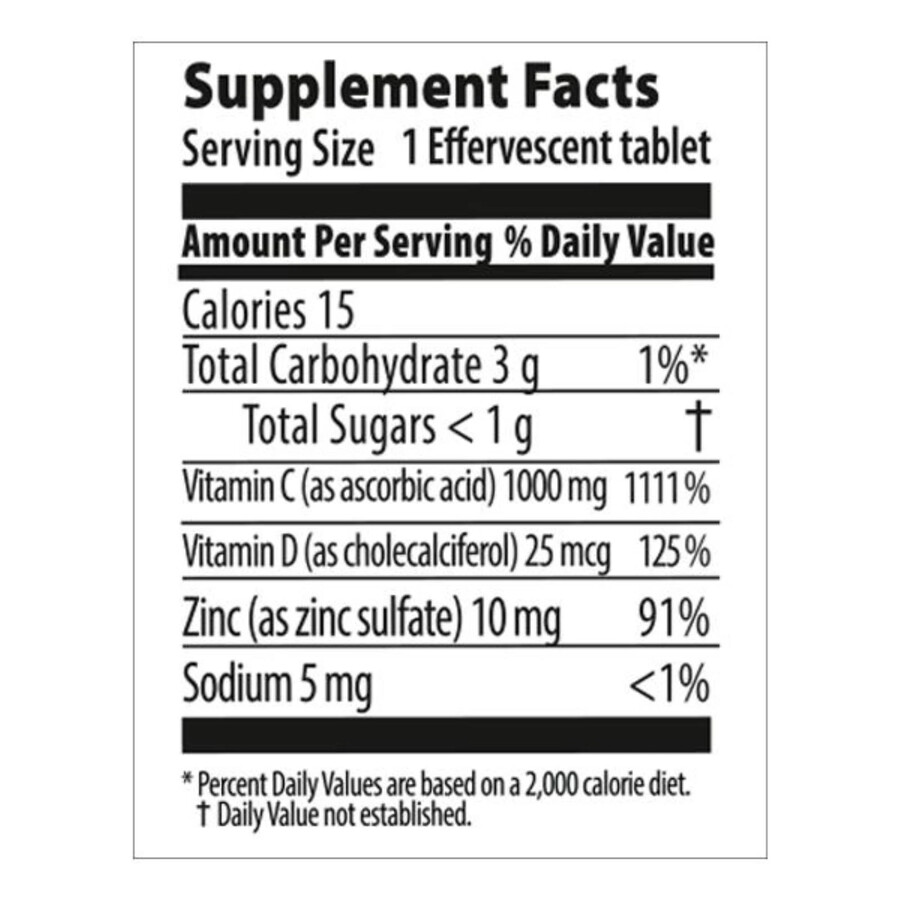 nutriplus vitamin c effervescent tablets